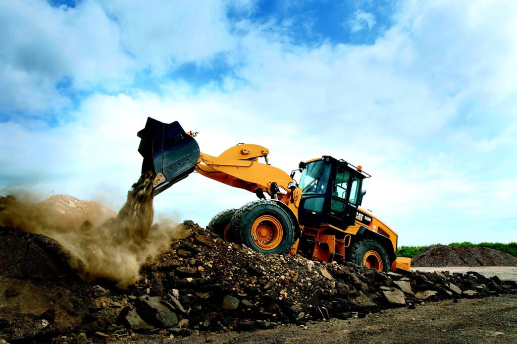 wheel loader, animal, wheel